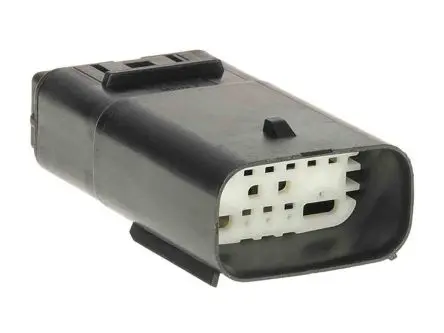 Produktfoto 1 von Molex 160111 Steckverbindergehäuse, Kabel, Hybride Mat-Sealed, Crimpbefestigung, Stecker, 12-polig, Schwarz / 2-reihig