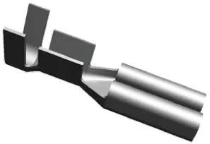 Produktfoto 1 von TE Connectivity FASTON .110 Flachsteckhülse, Schwarz, Unisoliert, 2.79 x 0.79 mm, Buchse, 20 AWG min, 15 AWG