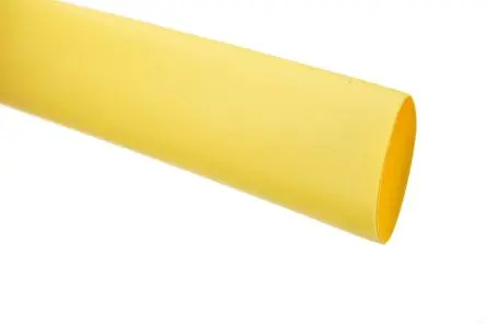Produktfoto 1 von TE Connectivity RNF-3000 Wärmeschrumpfschlauch, Polyolefin Gelb, Ø 6 mm Schrumpfrate 3:1, Länge 1.2m
