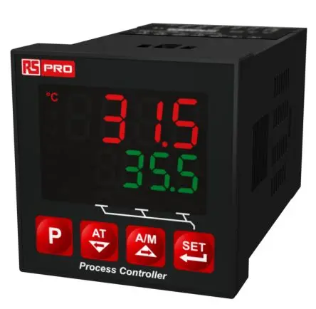 RS PRO ESM PID Temperaturregler Frontplattenmontage 3, 3 x Halbleiterrelais, Relais Ausgang/ Thermoelement,