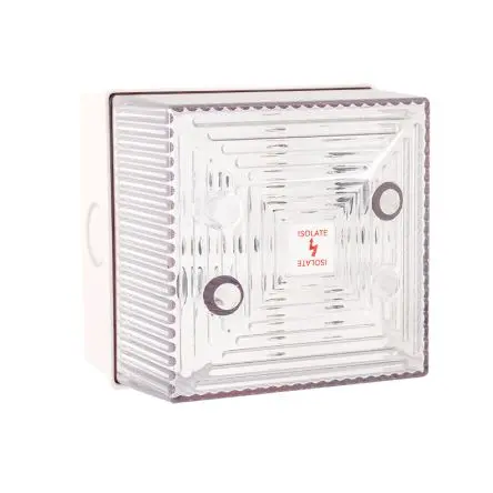 Produktfoto 1 von Clifford & Snell FL40 Xenon Filament/Warnsummer Signalleuchte 230V ac Klar Wand IP65