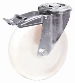 Produktfoto 1 von LAG Drehbar Rolle, Rad ø 100 mm, 120 kg, Ges H. 128 mm, Rad B. 30 mm