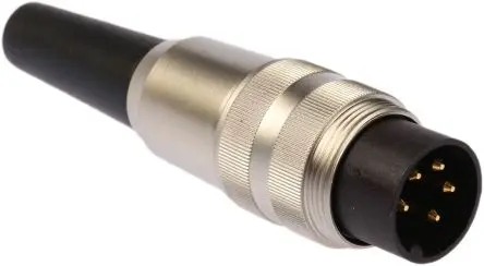 Produktfoto 1 von Lumberg SV M16 DIN-Stecker Gerade 5-polig, DIN EN 60529, 250V ac 5A IP40 Kabel, Schrauben Stecker