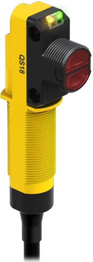 Produktfoto 1 von Banner Rechteckig Optischer Sensor, Diffus, Bereich 450 mm, P - MOSFET Ausgang, Mikro Pigtail QD, Hellschaltend