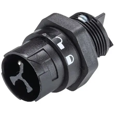 Produktfoto 1 von Wieland RST MINI Beleuchtungssteckverbinder, Einsteck-Anschluss Stecker, Anschluss, Schraubbefestigung 16A, Kontakte: 2