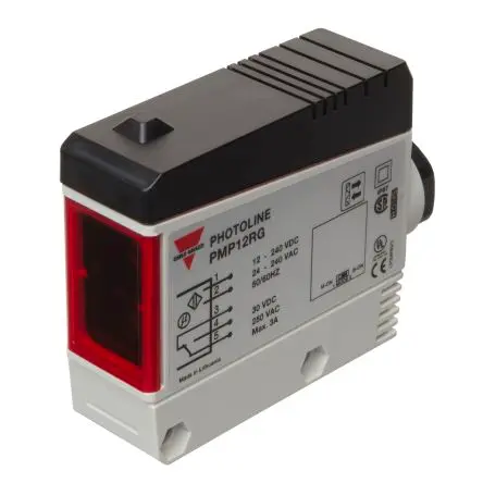 Produktfoto 1 von Carlo Gavazzi Rechteckig Optischer Sensor, Polarisierter retroreflektierender, 1-poliger Umschalter Ausgang, Schraube