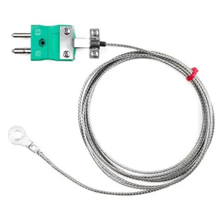 Produktfoto 1 von RS PRO Washer Thermocouple Unterlegscheibe-Thermoelement Typ K, Ø 10 mm x 2 m → 350 °C