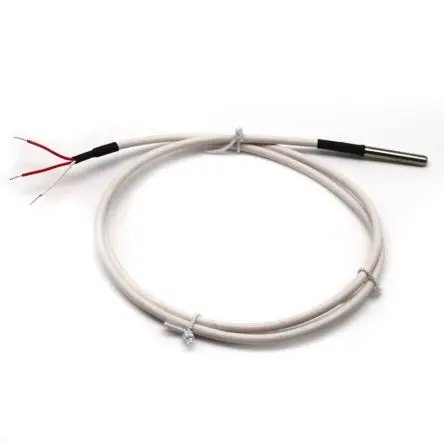 Produktfoto 1 von Prosensor Pt100 Temperatursensor Edelstahl Ø 6 mm 3 x 100 mm Class A, -50 °C → 105 °C, 3 m Leitung