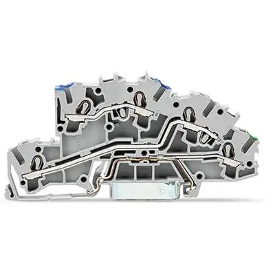 Produktfoto 1 von WAGO TOPJOB S Mehrstufiger Anschlussklemmenblock 3 Grau, 2.5mm², 400V Zugfederklemme