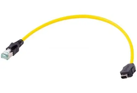 Produktfoto 1 von HARTING ix Industrial Cat6A-Ethernet-Kabelkonfiguration, 0.50 m, Gelb, A IX Industrie Stecker, B RJ45 Stecker