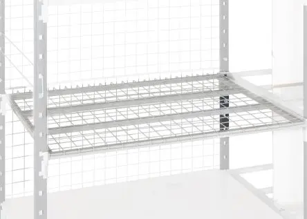 Produktfoto 1 von Manorga Regalsystem, Stahlblech, Grau, 1000 mm x 1000mm, 500 mm, 1500 kg Last
