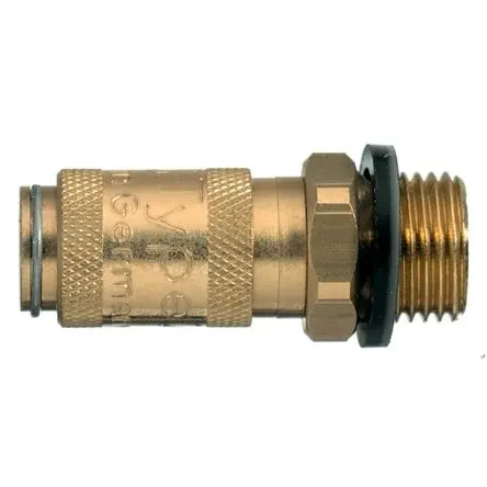 Legris Pneumatische Schnellsteckkupplung, Messing vernickelt 5 mm Stecker/Buchse, 10mm