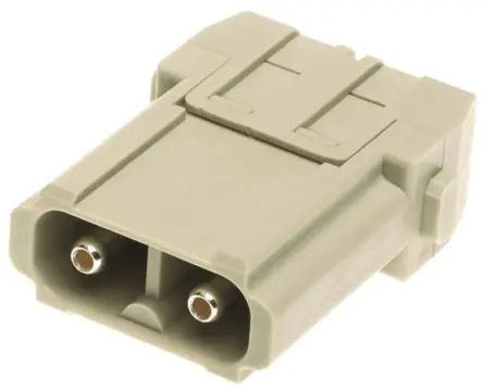 Produktfoto 1 von HARTING 0914 Modul für robusten Stromversorgungsstecker Stecker, 2-polig 40A, Kabel, Axialmodul