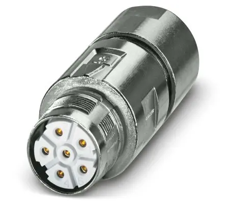 Produktfoto 1 von Phoenix Contact M23 PRO 2 mm M23 Rundsteckverbinder Buchse 6-polig Buchse 30A Kabel IP66, IP68