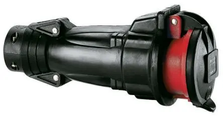 Produktfoto 1 von Legrand HYPRA Leistungssteckverbinder Rot, 415V / 16A, Kabel IP44