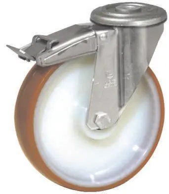 Produktfoto 1 von LAG Drehbar Rolle, Rad ø 150 mm, 200 kg, Ges H. 181 mm, Rad B. 40 mm