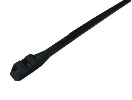Produktfoto 1 von RS PRO Nylon 6.6 Kabelbinder Nicht lösbar Schwarz 4.8mm x 450 mm