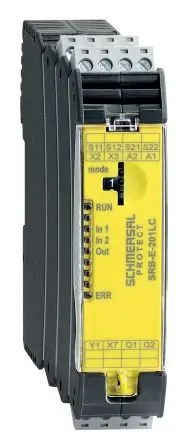 Produktfoto 1 von Schmersal SRB-E Sicherheitsrelais 24V dc, 2 Sicherheitskontakte, Automatisch EN ISO 13849-1, EN 60947-5-1, IEC 61508,