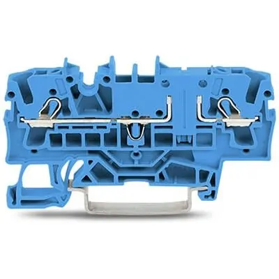 Produktfoto 1 von WAGO TOPJOB S Anschlussklemmenblock DIN-Schiene 1 Blau, 2.5mm², 300V Einsteck-Anschluss IECEx/ATEX/CSA