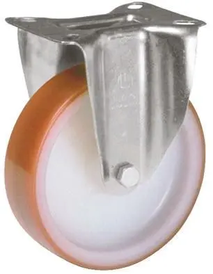 Produktfoto 1 von LAG Feststehend Rolle, Rad ø 100 mm, 120 kg, Ges H. 128 mm, Rad B. 30 mm