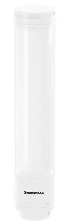 Produktfoto 1 von Werma eSIGN LED Signalturm Sirene 15-stufig 24V Filament/Warnsummer, Blinken, Doppelblitz, permanent Basis, Rohr 372 mm