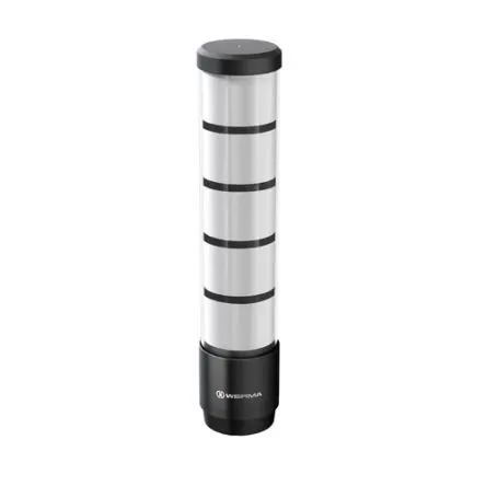 Produktfoto 1 von Werma RST-56 LED Signalturm 5-stufig Linse Rot, Weiß, Gelb, Blau, Grün 24V permanent Basis 276 mm