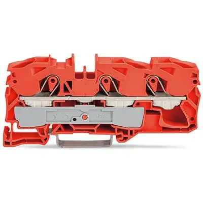 Produktfoto 1 von WAGO TOPJOB S Anschlussklemmenblock DIN-Schiene 1 Orange, 16mm², 600V Einsteck-Anschluss IECEx/ATEX/CSA