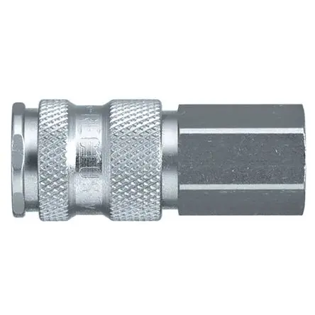 Legris Pneumatische Schnellsteckkupplung, Messing vernickelt 3/8 in Buchse, 23mm