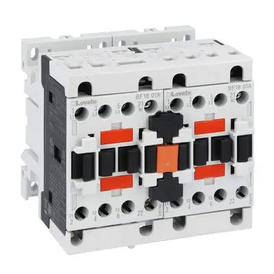 Produktfoto 1 von Lovato BFA018 Wendeschütz 230V-Spule, 3-polig, 690V / 18 A 10 kW 1 Öffner