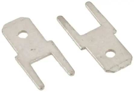 Produktfoto 1 von TE Connectivity FASTON .187 Flachsteckhülse, Schwarz, Unisoliert, 4.75 x 0.81 mm, Stecker