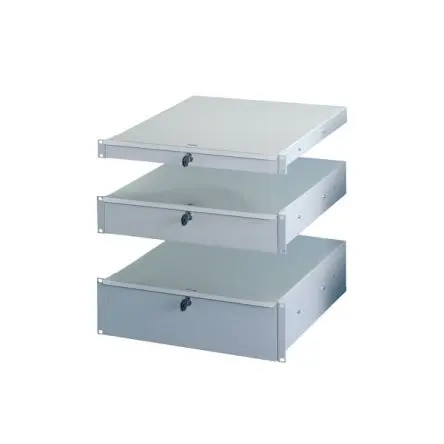Produktfoto 1 von nVent SCHROFF 2 U Schublade, Stahl, 439mm