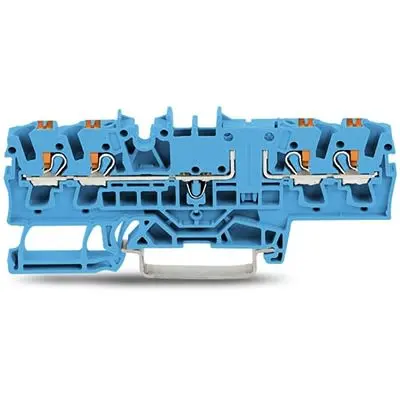 Produktfoto 1 von WAGO TOPJOB S Anschlussklemmenblock DIN-Schiene 1 Blau, 2.5mm², 300V Einsteck-Anschluss IECEx/ATEX/CSA