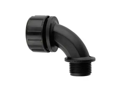 Produktfoto 1 von Flexicon MP90 Nylon Kabelrohr Befestigung M40 40 mm Schwarz Schwarz-Finish IP40