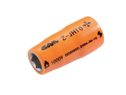 Produktfoto 1 von SAM 3/8 in 6-Kant Buchse SW 17 mm Vierkant VDE 1000V zugelassen x 44mm