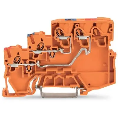 Produktfoto 1 von WAGO TOPJOB S Anschlussklemmenblock DIN-Schiene 3 Orange, 1mm², 300V Zugfederklemme
