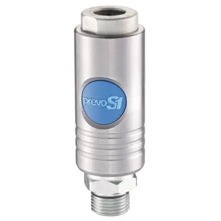 Produktfoto 1 von PREVOST Sicherheits-Schnellkupplung, Edelstahl 1/2 in Stecker, BSP