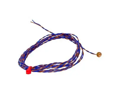 Produktfoto 1 von RS PRO Kupfer Kupferscheiben-Thermoelement Typ K, Ø 6.35 mm x 2 m 0 °C → 200 °C