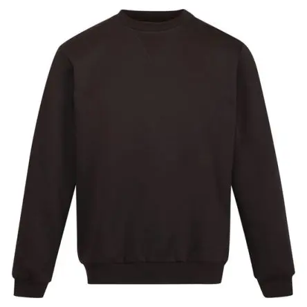 Produktfoto 1 von Regatta Professional TRF686 Herren Sweatshirt, 35 % Baumwolle, 65 % Polyester Schwarz, Größe 2XL