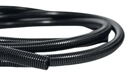 Produktfoto 1 von HellermannTyton FCTUV Flexibles Leitungsschutzrohr Polyamid 6 Polyamid 6, Ø 12.1 mm nom., Schwarz x 50 m