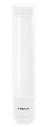 Produktfoto 1 von Werma eSIGN LED Signalturm 15-stufig 24V Blinken, Doppelblitz, Filament/Warnsummer, permanent Basis, Rohr 372 mm