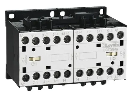 Produktfoto 1 von Lovato 11BG Wendeschütz 230V-Spule, 440V / 12 A 5.7 kW 1 Schließer Umkehrend 1-Hilfskontakte