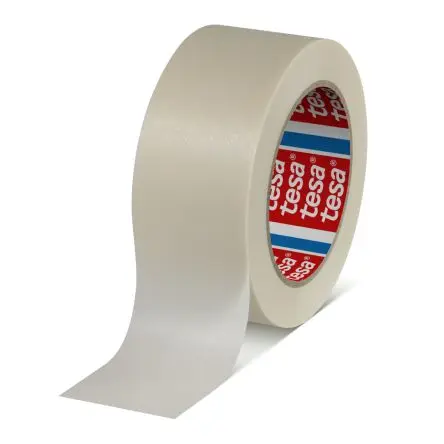 Produktfoto 1 von Tesa 04331-00008-00 PET Abdeckband Beige, Stärke 110μm Silicon-Kleber 19mm x 50m