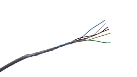 Produktfoto 1 von MICROWIRES TES-3019 Netzkabel, 6-adrig Weiß /Ø 2.85 mm Außen-ø , 50 m 125 °C, 600V, Thermoplastisches Elastomer