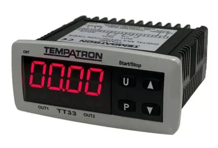 Tempatron TT33 Zeitrelais, Panel 100 to 240 V ac 100V ac, 240 V ac, 0.01 to 99.99 s, 2 Kont. Multifunktion, SPST