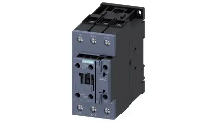 Produktfoto 1 von Siemens 3RT2 Schütz 24V ac-Spule, 3-polig, 690V / 65 A 24V 30 kW 1 Schließer/1 Öffner Motorsteuerung, Umkehrend