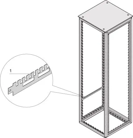 Produktfoto 1 von nVent SCHROFF Varistar Ablagefach, Stahl x 500 mm