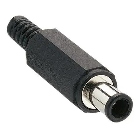 Produktfoto 1 von Lumberg Gerade Hohlstecker DC-Stecker Nickel 2A 24.0V, Innen-Ø 4.1 mm / Außen 6.5 mm Außen-ø x 37 mm, 1 mm Stift, Kabel