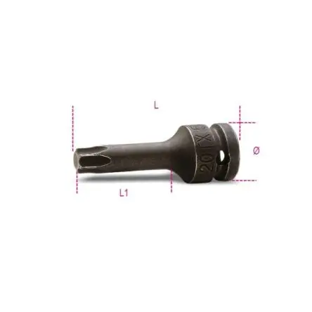 Produktfoto 1 von BETA 12.7 mm T45 Schraubbit, Innensechsrund, 1-teilig, 78 mm