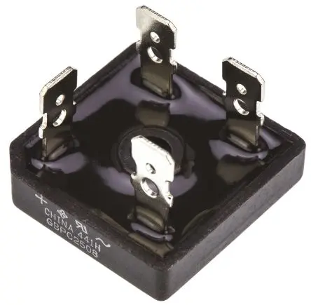 Produktfoto 1 von Vishay Brückengleichrichter 800 V 300 A Schraubanschlussklemme 1.1 V GBPC Einfach 4-Pin 5 μA