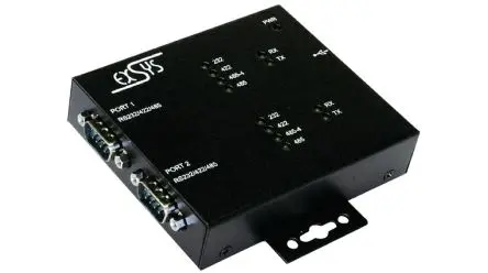 Produktfoto 1 von Exsys Schnittstellenkonverter, USB-Typ B, DB9-Stecker, Buchse, Stecker